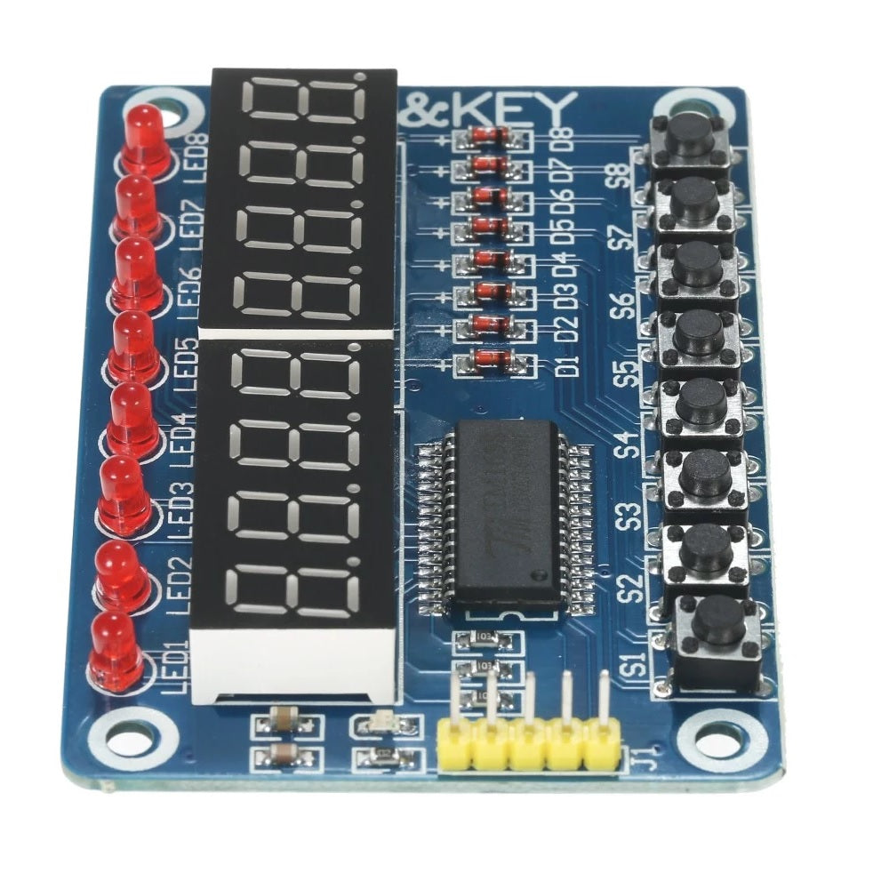 Enhance Control with TM1638 8 bit button digital led display