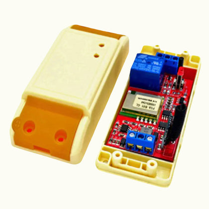 2.4 GHz ESP8285 433 Mhz 4 Channel RF Transmitter, Dual Mode Wireless and WiFi Control Switch DC 12V One Relay