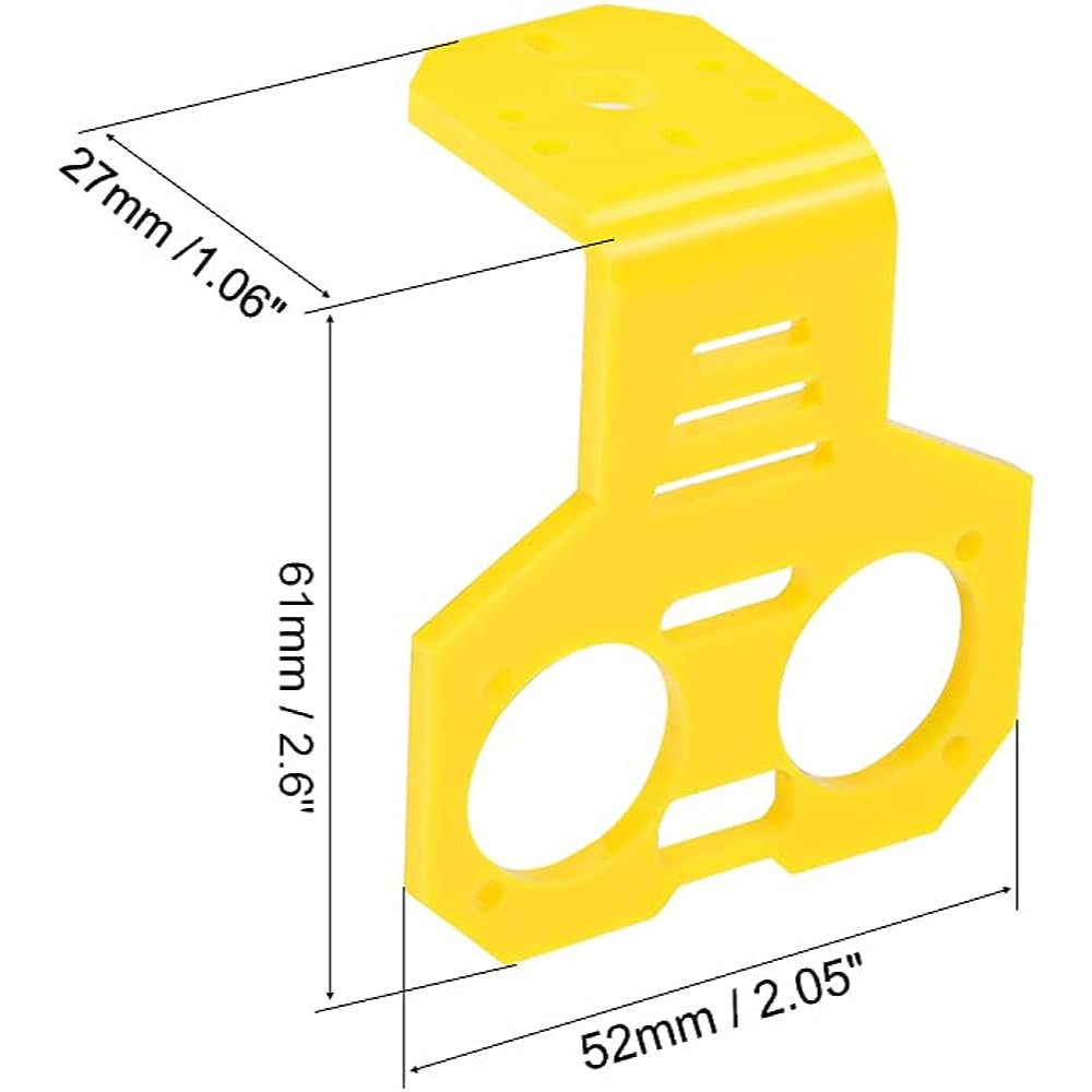 Yellow Cartoon ultrasonic sensor fixing bracket HC-SR04