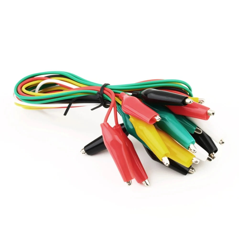 Alligator Clips Electrical DIY Test Leads 10pcs of Double-ended Crocodile Clips Roach Clip