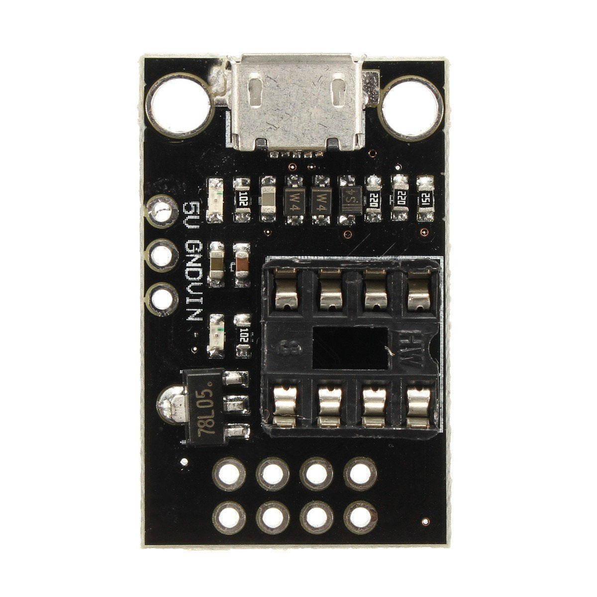 Placa Programadora Para ATtiny - Compatible Con ATtiny13A/25/45/85, Micro USB, Desarrollo Electrónico