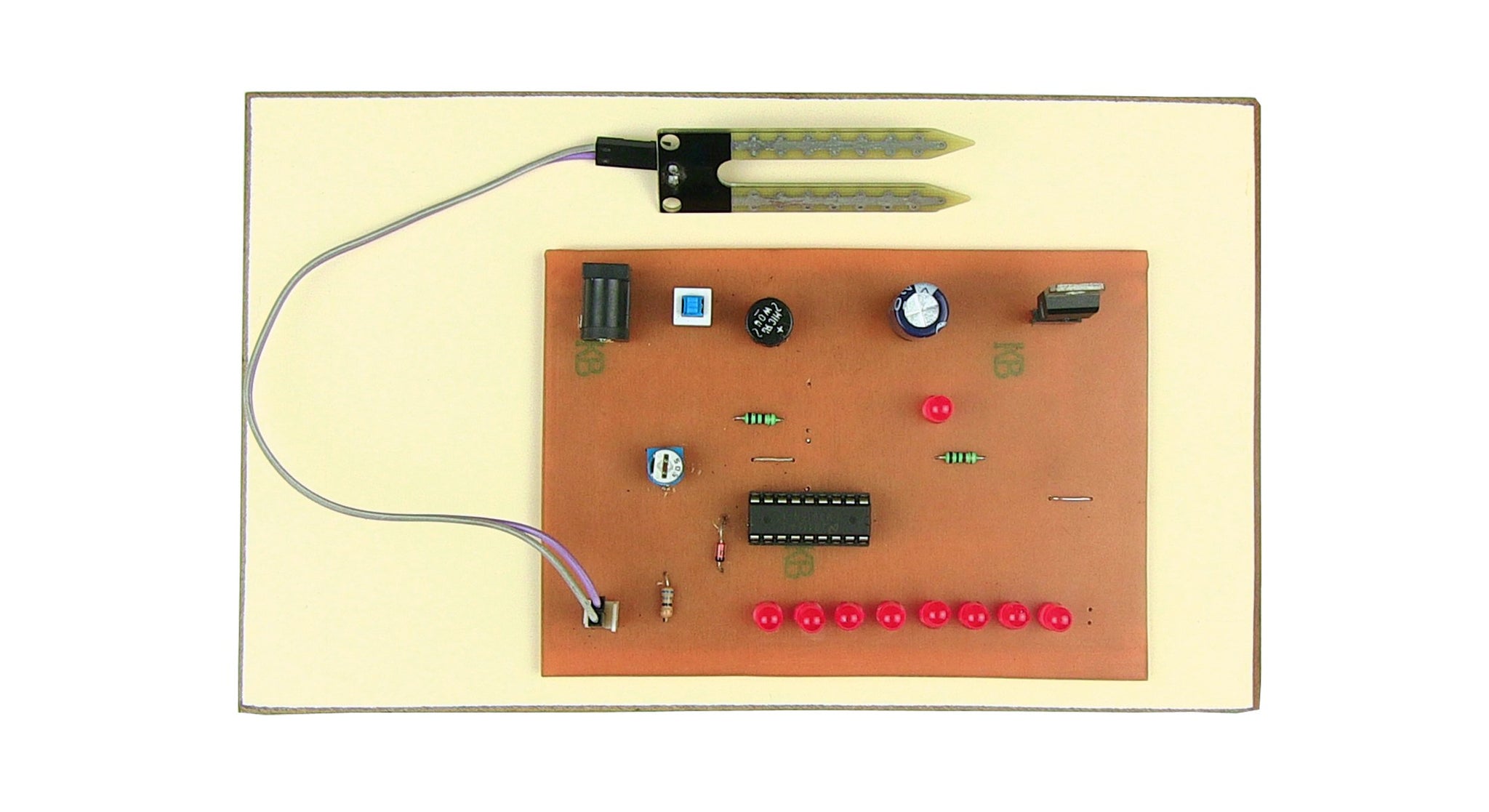 homemade moisture meter for soil DIY Simple Soil Moisture Detector Circuit || KitsGuru READY TO USE