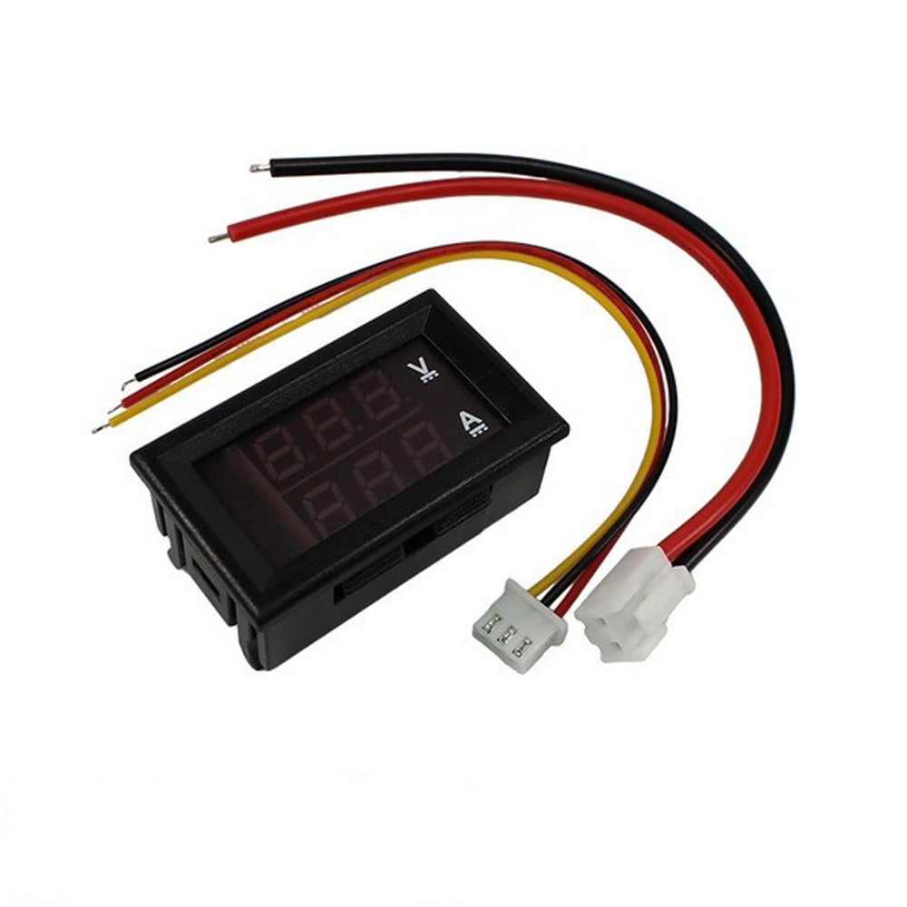 DC 100V 10A Volt Amp Meter Dual Digital Display With Cables Price In Bangladesh - Foto 2