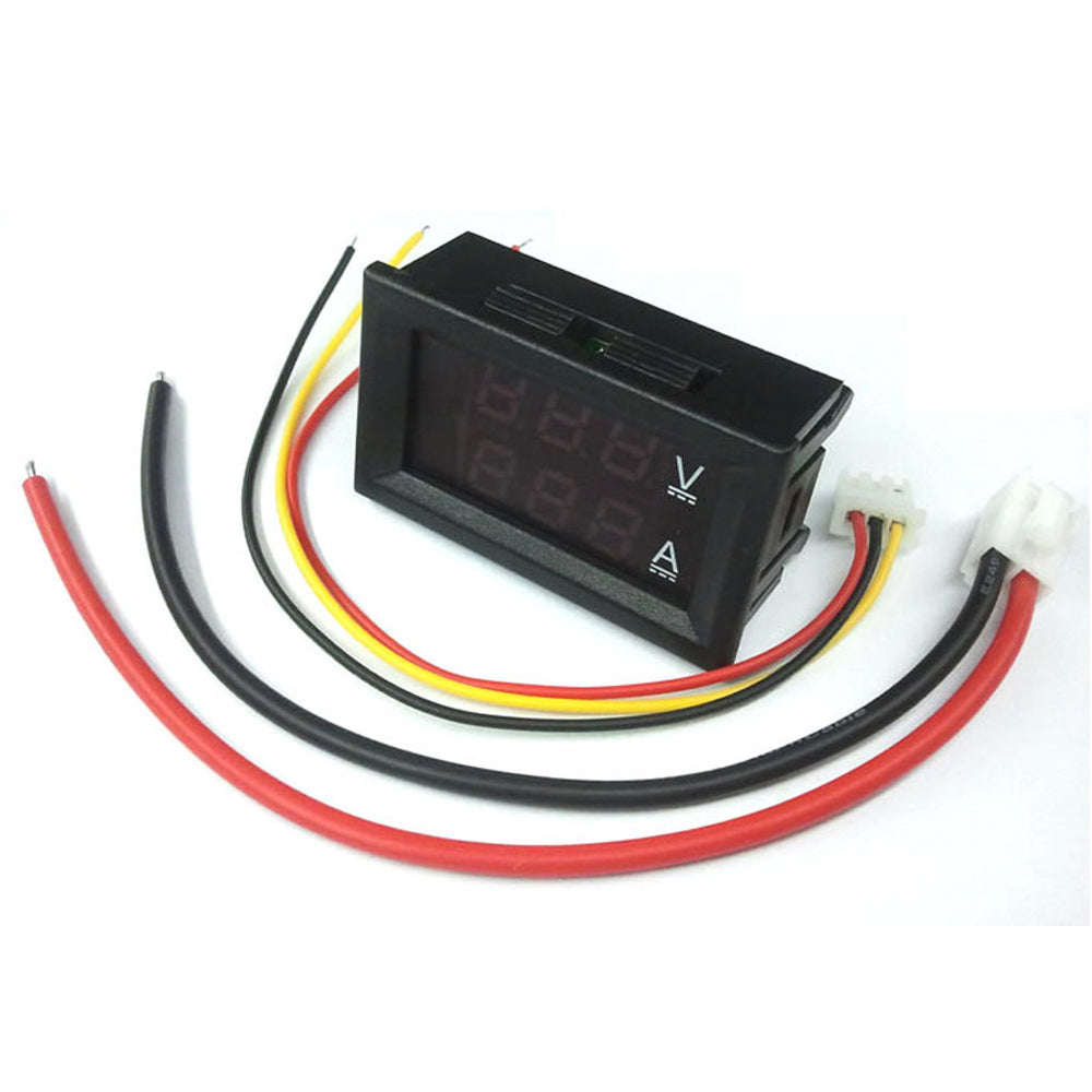 Voltímetro 100V Amperímetro 10A DC Display Digital - UNIT Electronics