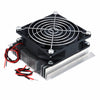 Backside view of mini peltier module cooling system DIY kit