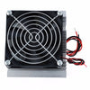Dimensions view of thermoelectric cooling DIY kit with 12V peltier module