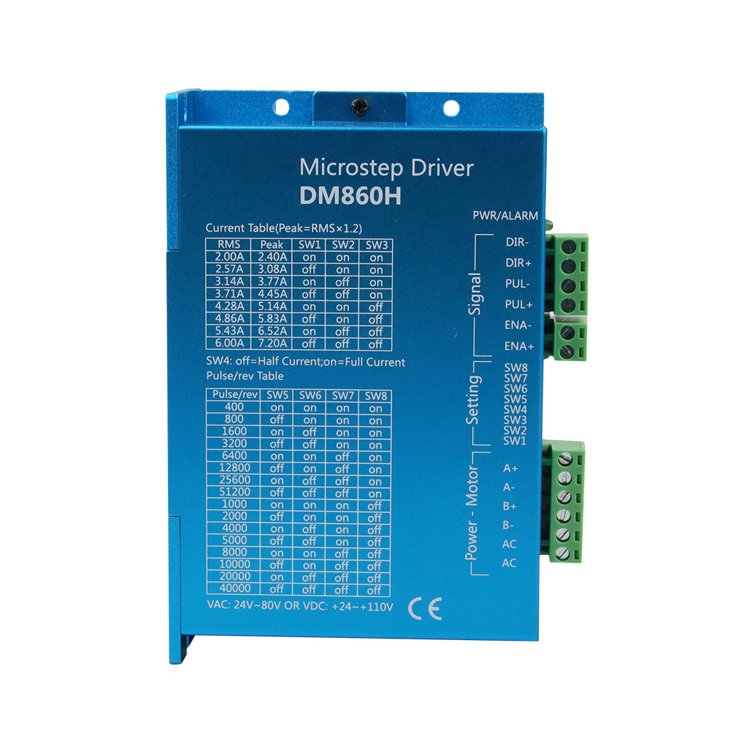 STEPPERONLINE DM860T Digital stepper motor driver 2.4-7.2A 18-80VAC or STEPPERONLINE DM860T Digital stepper motor driver 2.4-7.2A 18-80VAC or