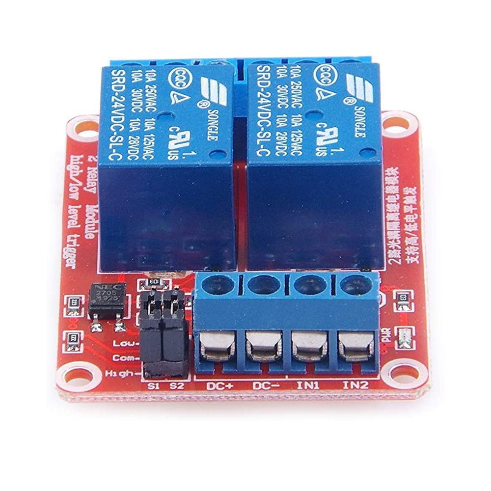 Two Channel 12V Relay Module With Optocoupler | Buy Now