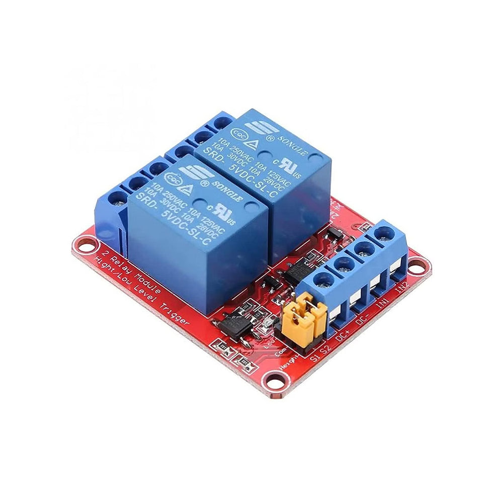 Two Channel 12V Relay Module With Optocoupler | Buy Now