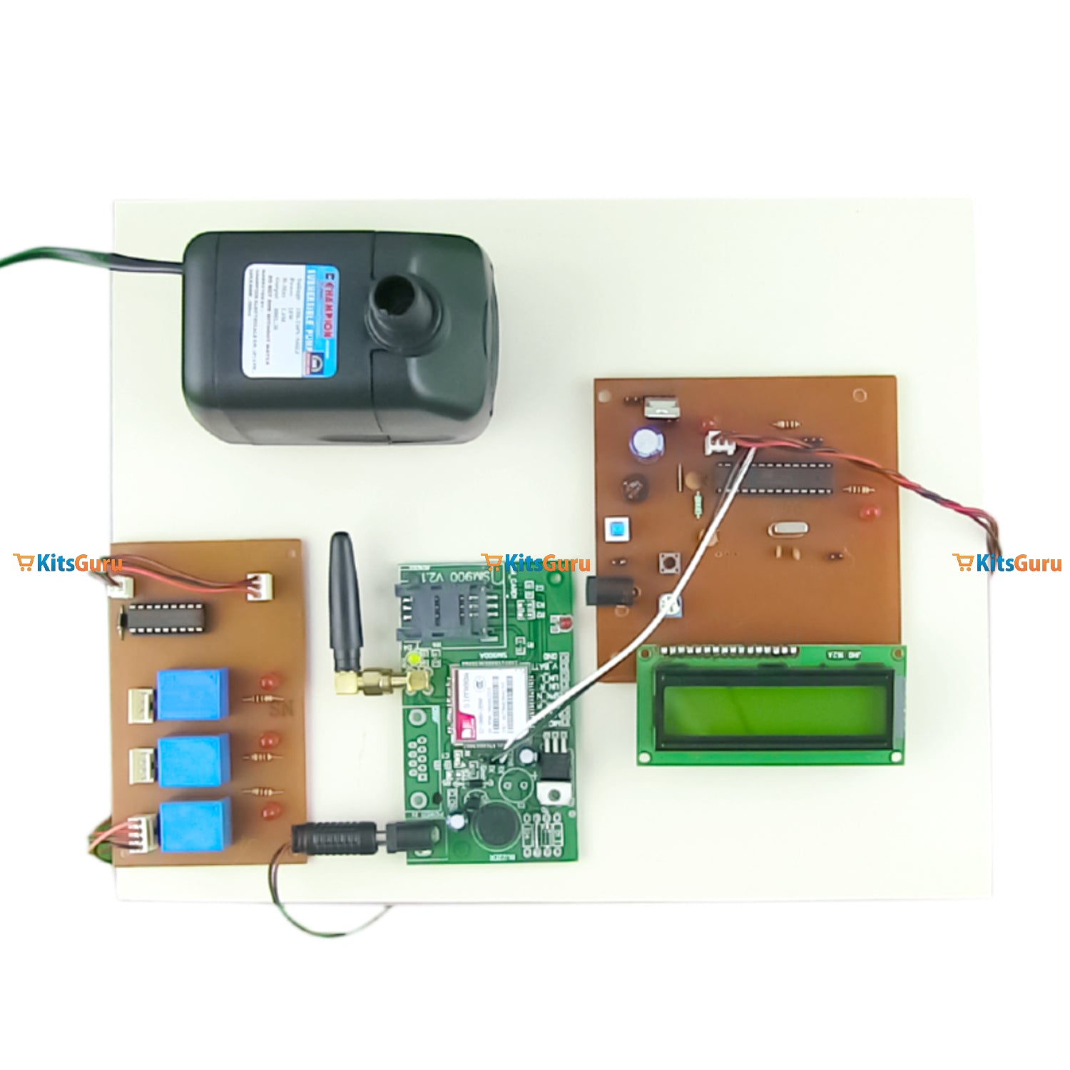 KitsGuru SMS Based irrigation System using GSM in india