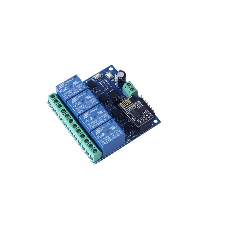 ESP8266 WIFI 4-Kanal Relais Modul Mit ESP-12F – AC/DC Development Board Für IoT Projekte