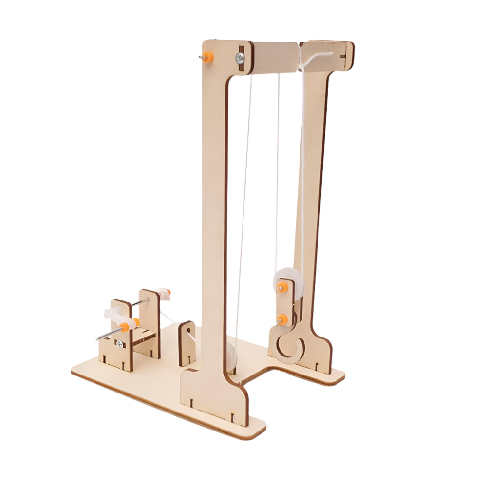 Science Crain Machine DIY Hand Operated Small Crane for Small Science Experiments