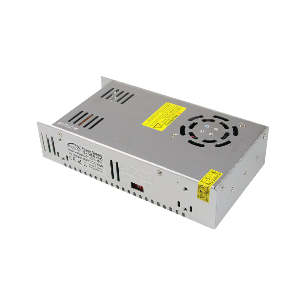 60V 6A 360W DC Industrial Power Supply with Cooling Fan - SMPS