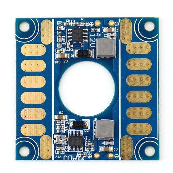 Multirotor Power Distribution Board with 5V 12V Adjustable Voltage Dual BEC Output Hexa Quadcopter (Blue)