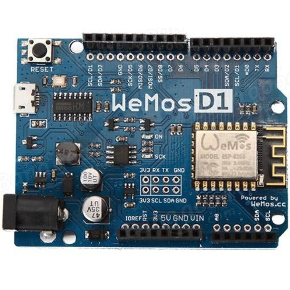 Buy WeMos D1 R2 WiFi UNO Based ESP8266 for Arduino in India @KitsGuru