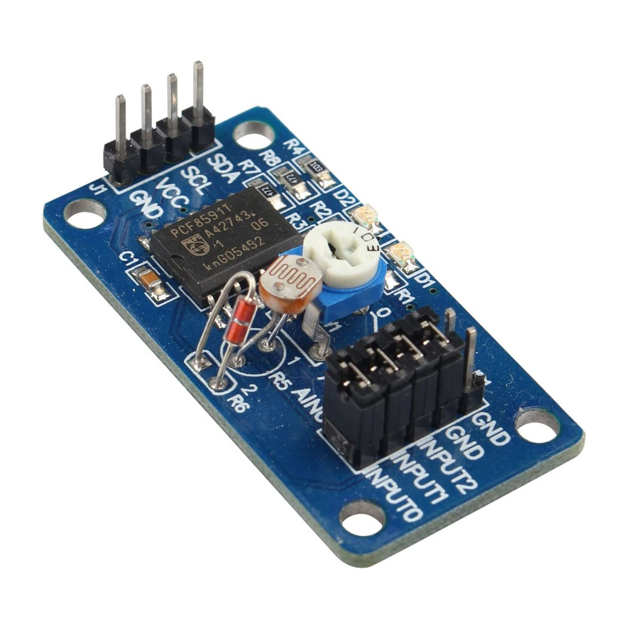 Buy PCF8591 AD/DA Converter Module Analog To Digital Conversion + 4pin ...