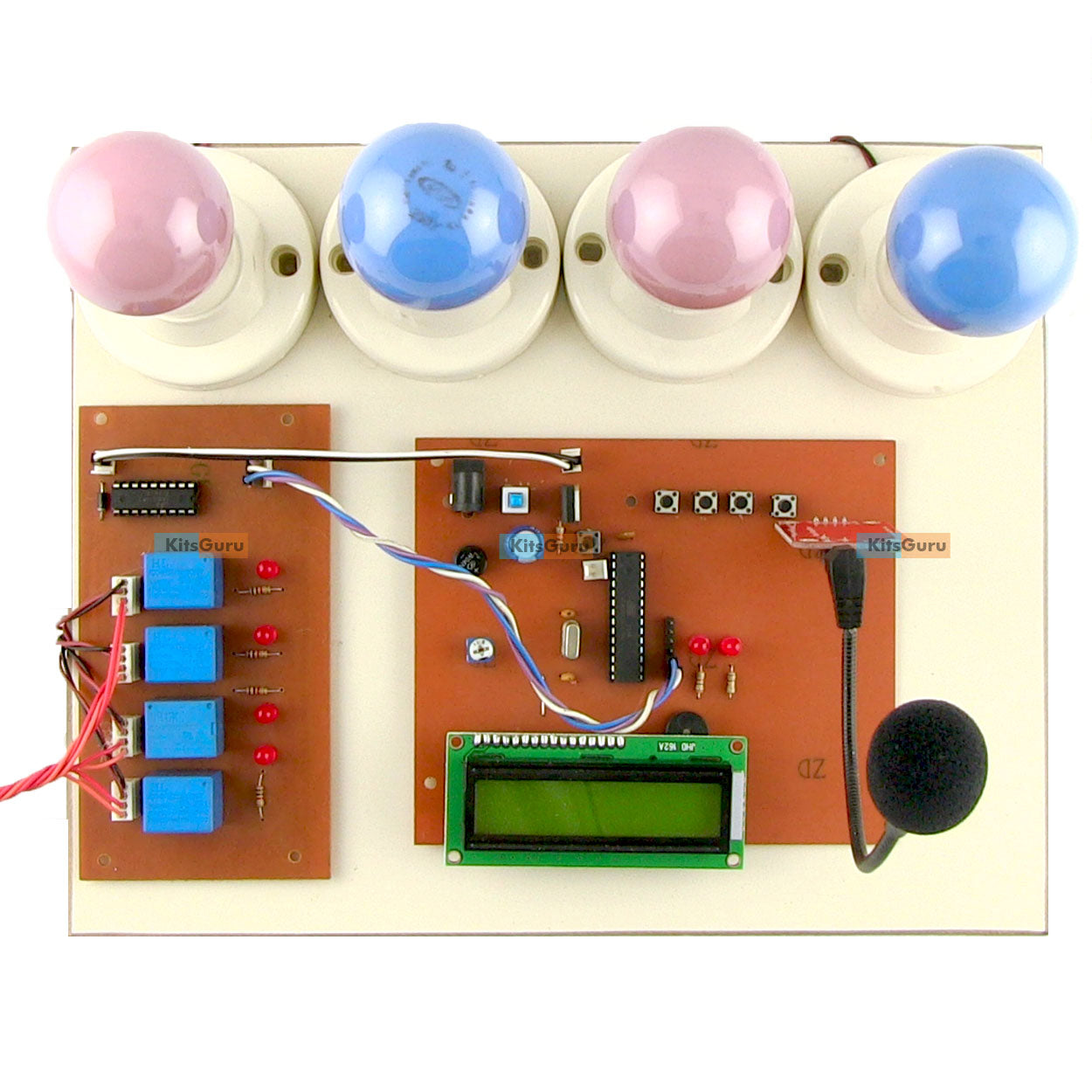 Buy Now : DIY Voice Recognition Based Home Automation @KitsGuru Circuit Diagram