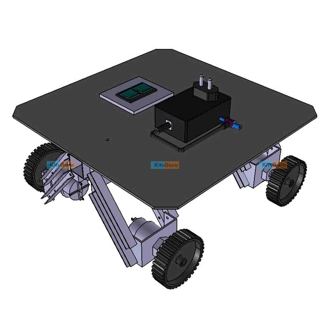 Compact Electric Robot car with suspension