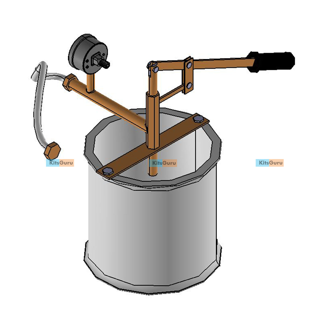 Mechanical Project : Manual Compressor Pump || KitsGuru