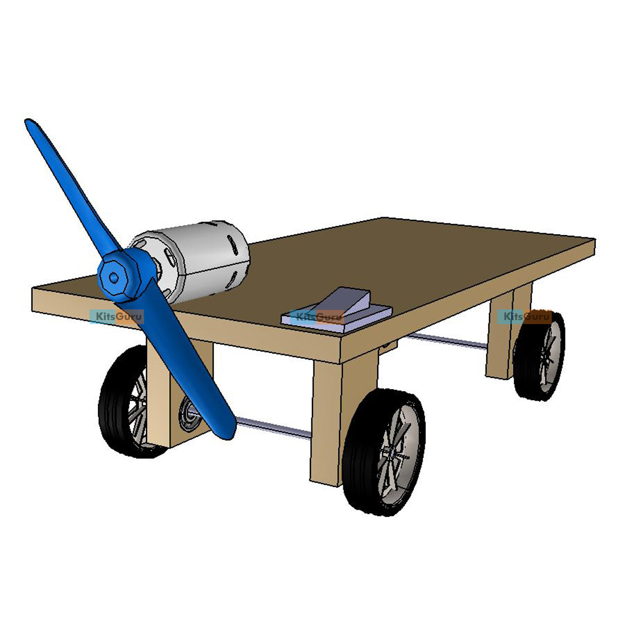 Mechanical Project : Propeller Car || KitsGuru