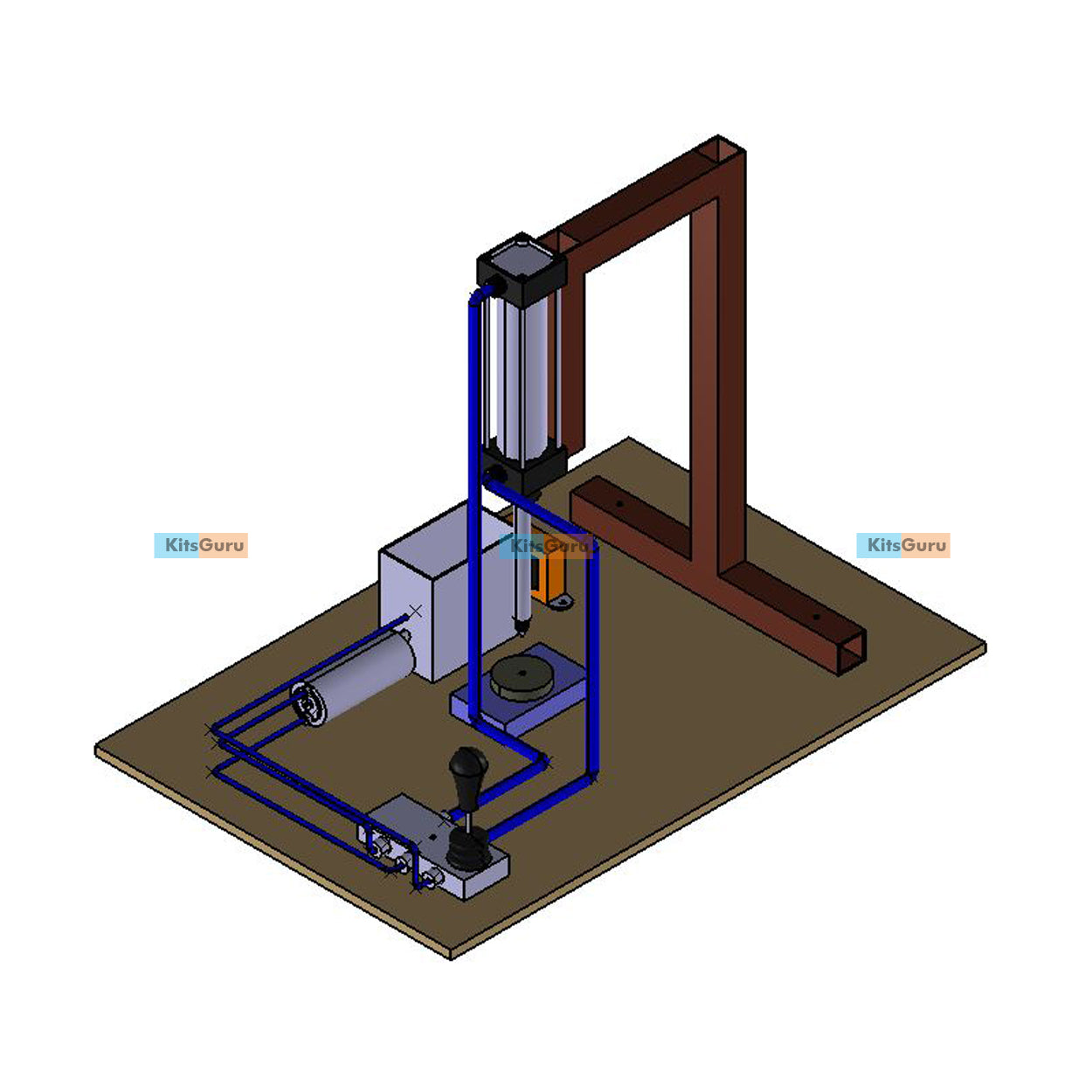 Mechanical Project : Hydraulic Punching Machine || KitsGuru