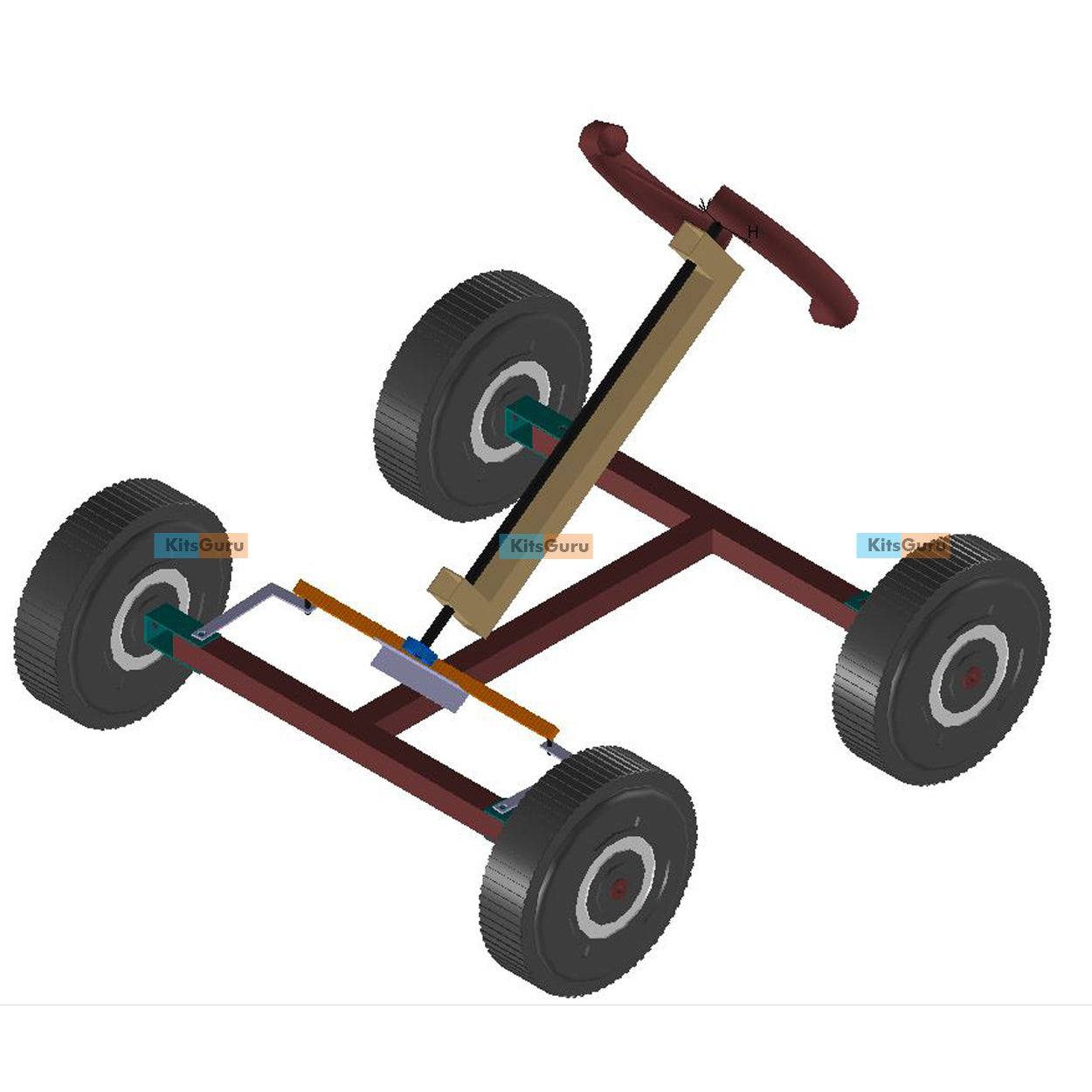 Mechanical Project : Rack and Pinion based Steering System || KitsGuru
