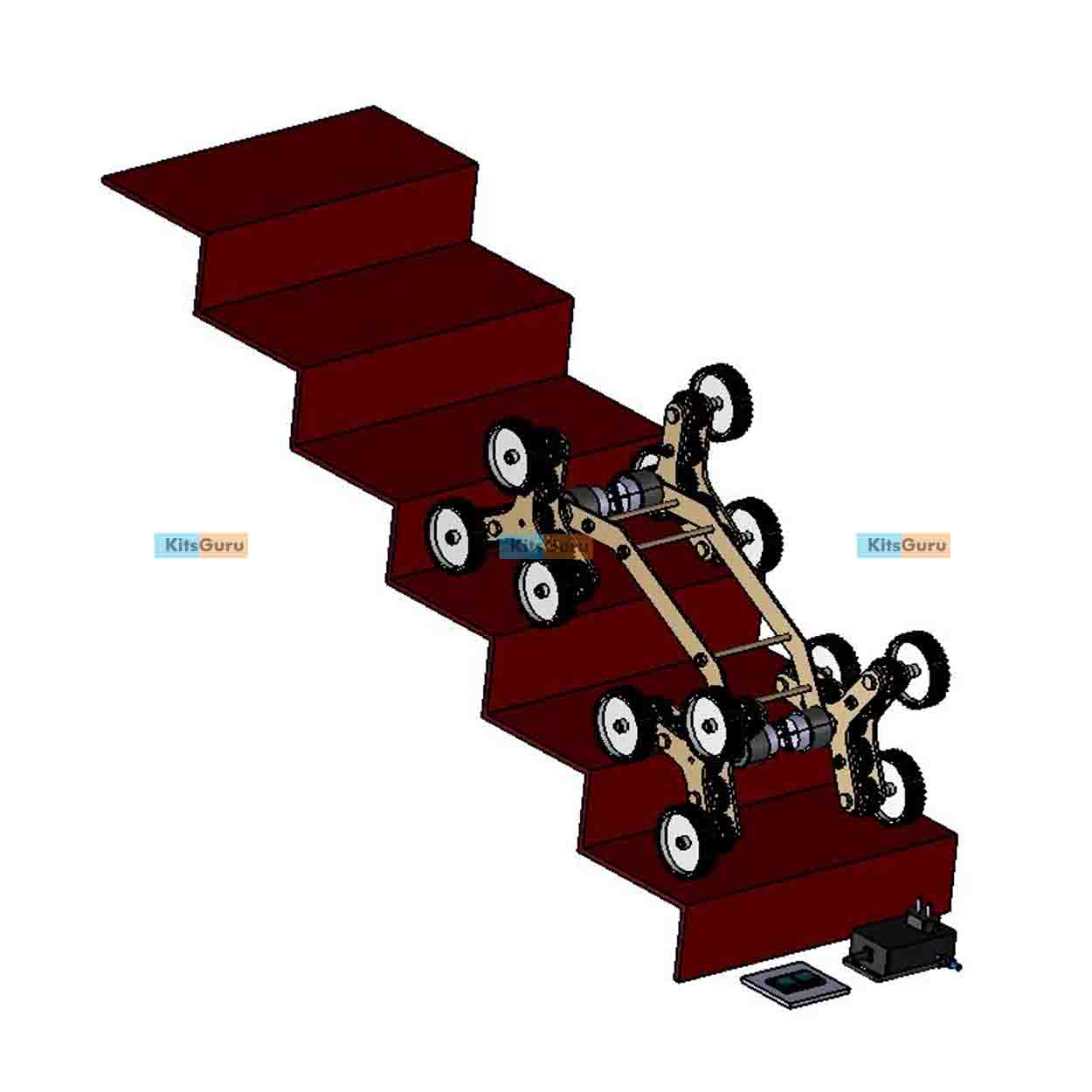 Robotics kit Stair Climbing Planetary Robot || KitsGuru