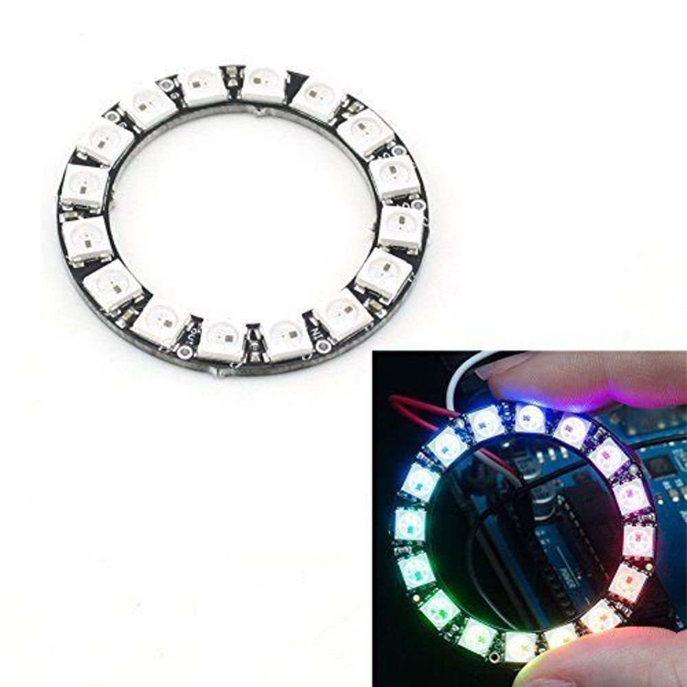 RGB LED Ring 12 Bit WS2812 5050 RGB LED + Integrated Driver Module