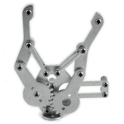 Robotics gripper metal claw front view