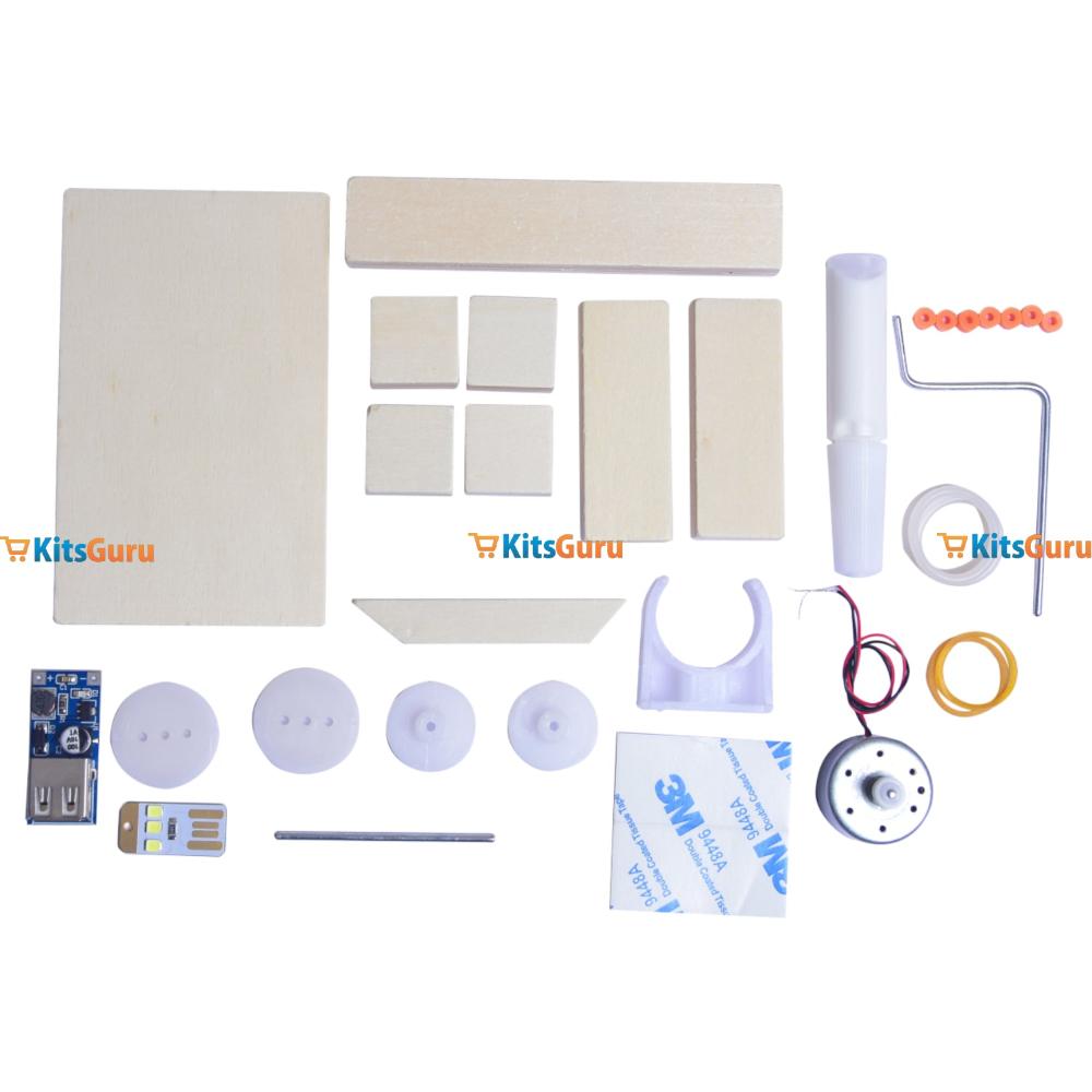 Chemistry Kit STEM Hand-Crank Generator for Energy Learning