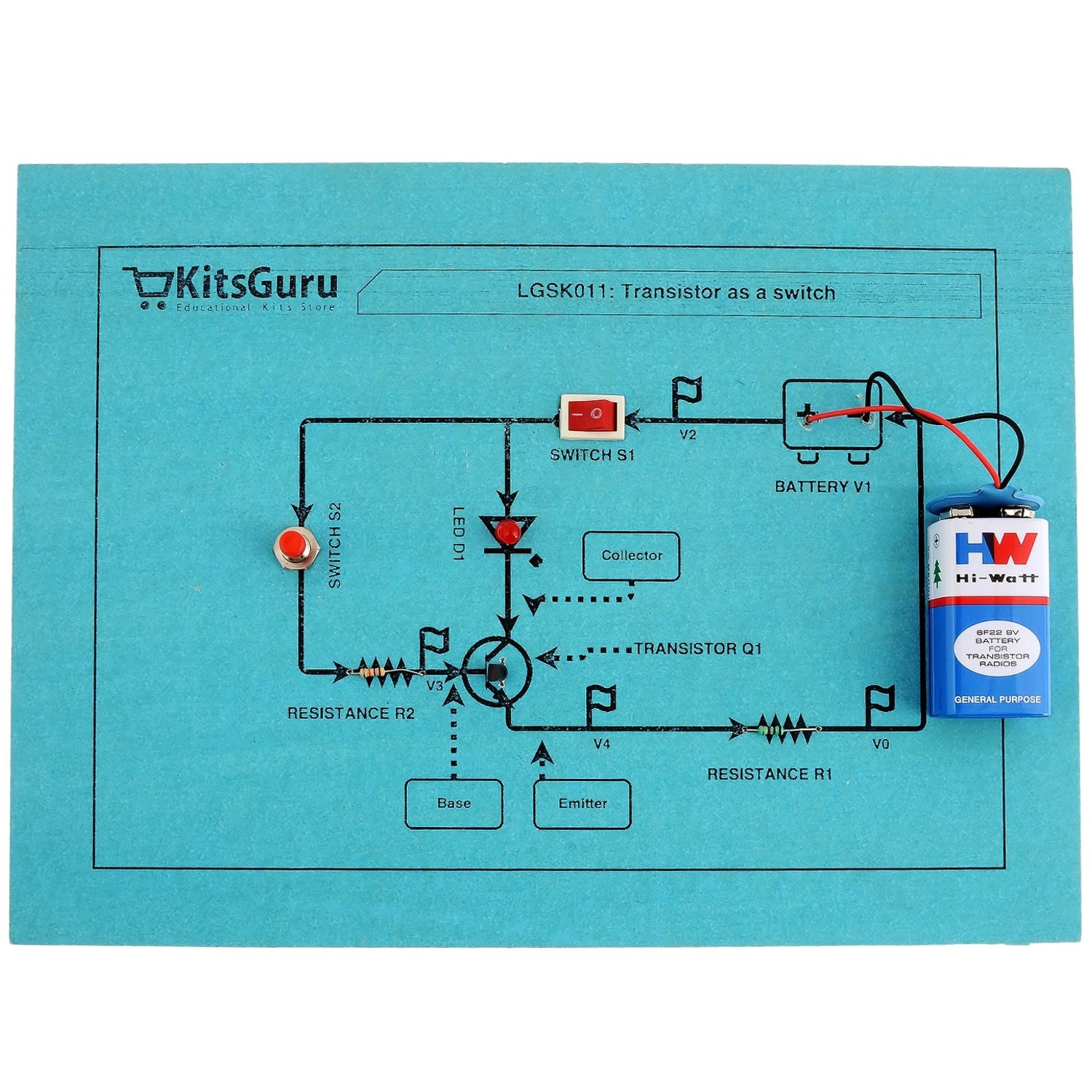 Transistor Computer Diy DIY Kit : Transistor as a switch || KitsGuru