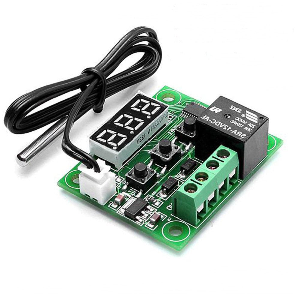 W1209 Digital Temperature Controller – 12V DC, With Case & Waterproof Probe - View #7