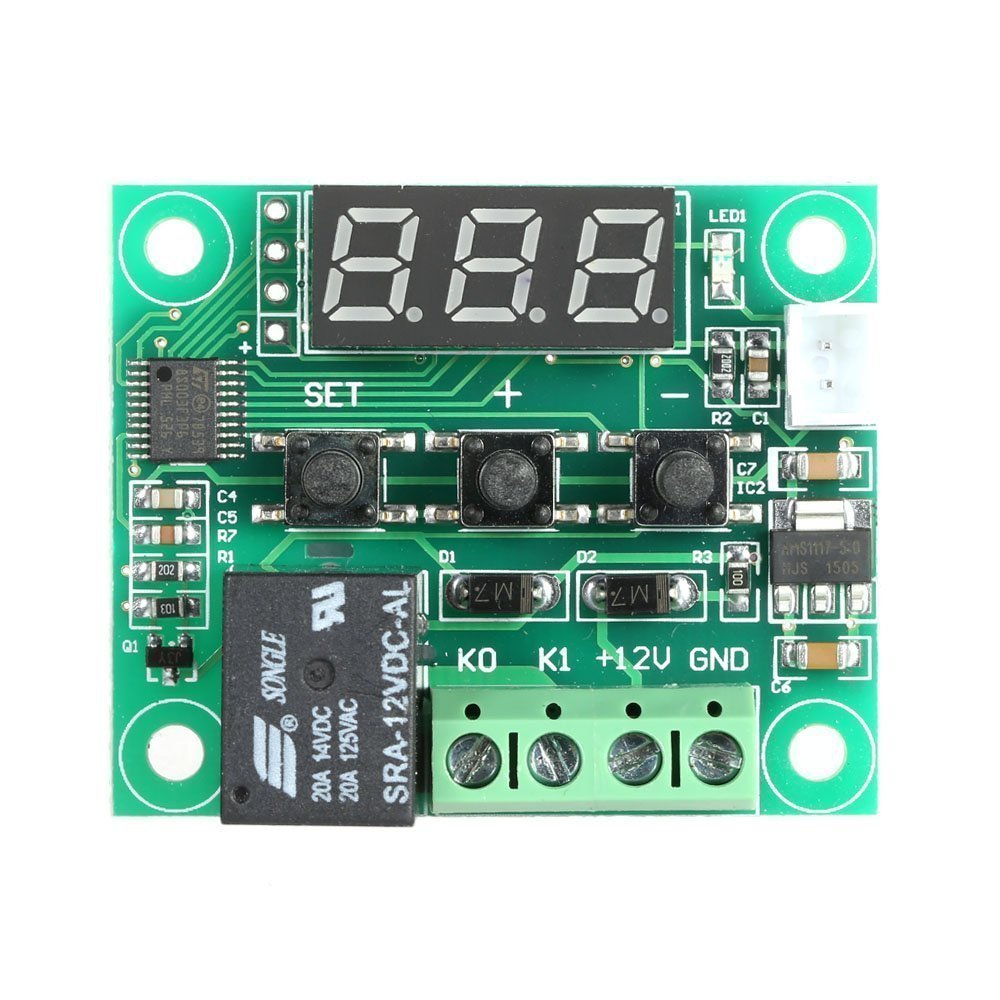 12 Volt Thermostat W1209 Digital Thermostat Temperature Controller - DC 12V, Range -50°C To 110°C Temperature Controller 110 V 12 Volt Thermostat W1209 Digital Thermostat Temperature Controller - DC 12V, Range -50°C To 110°C Temperature Controller 110 V