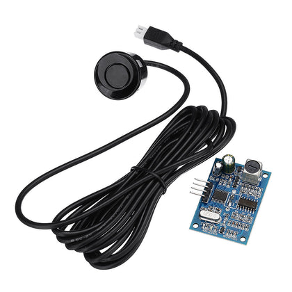 Waterproof ultrasonic sensor front view with probe